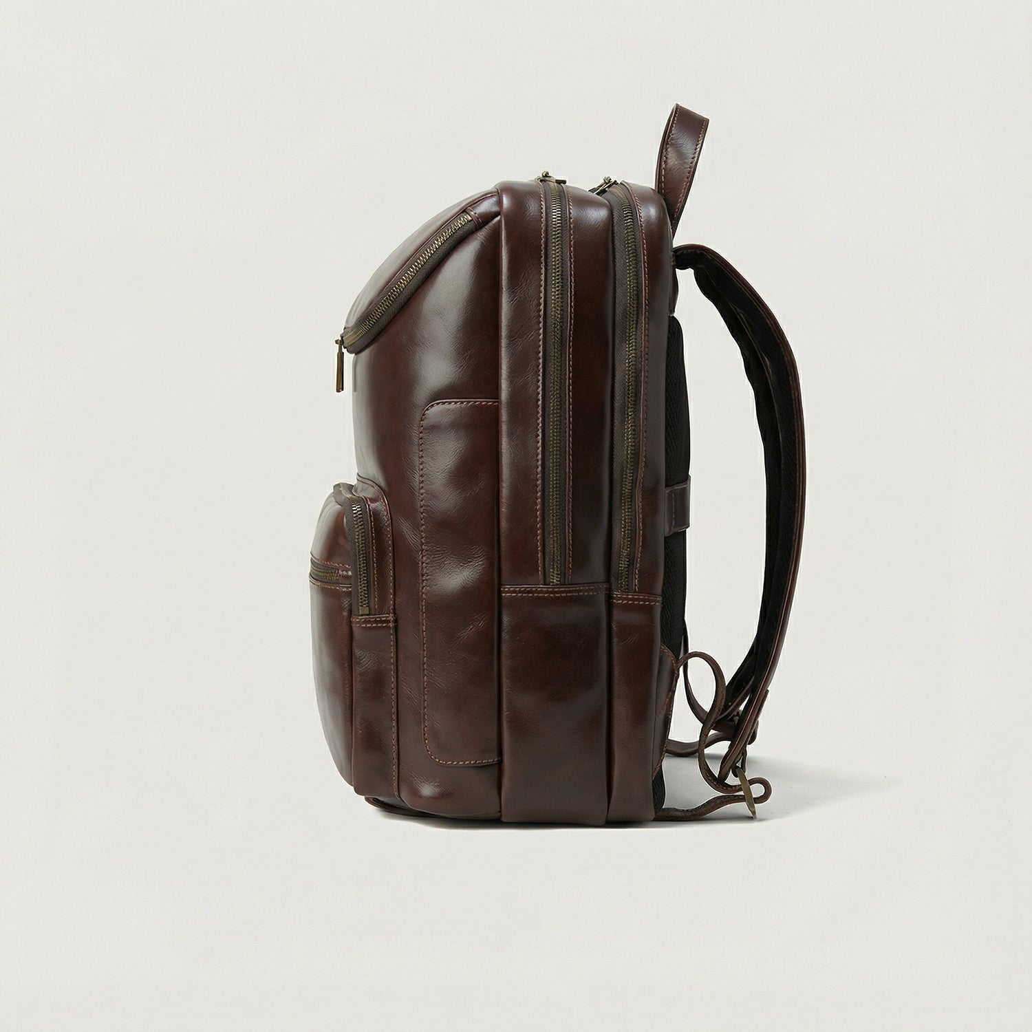 distressed leather backpack mens The Bedford Vintage Distressed Brown Leather Backpack For Men & Women